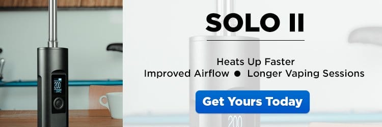 Arizer Solo II Portable Dry Herb Vaporizer - CTA