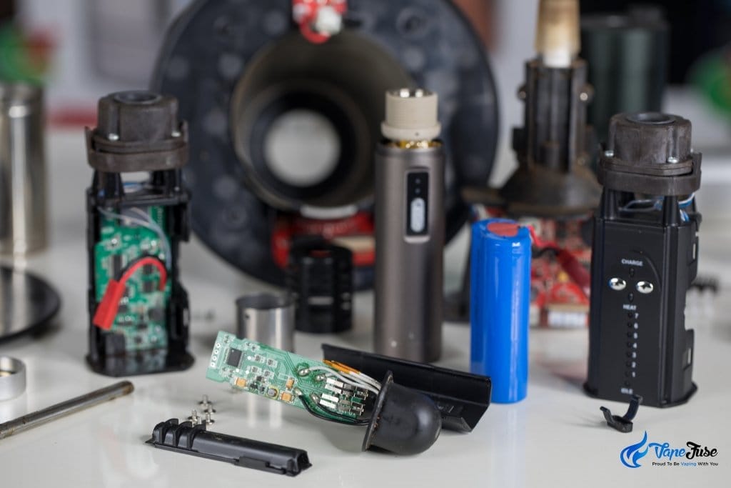 Vaporizers pulled apart