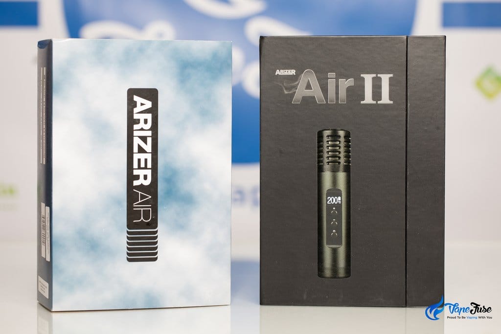 Arizer Air vs Arizer Air II Packaging
