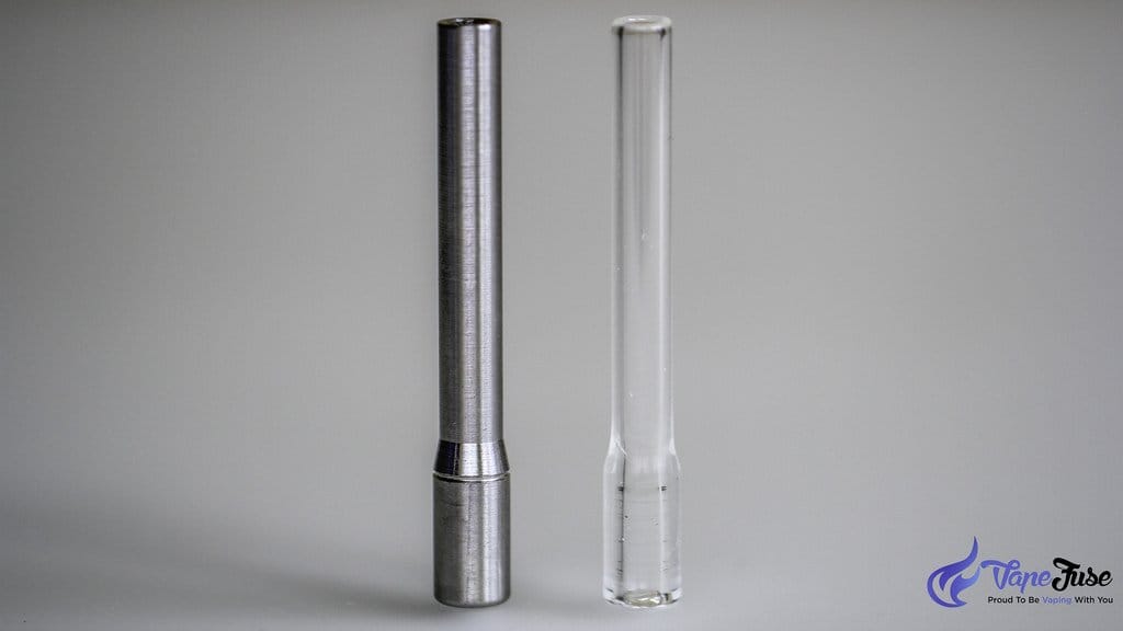 Haze Portable vaporizer glass and stainless steel mouthpieces