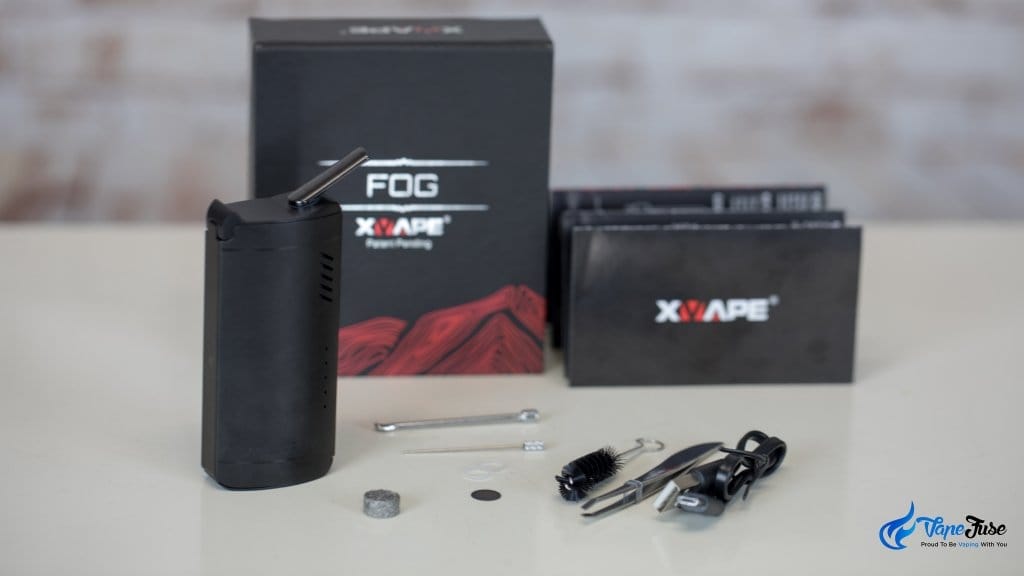 X Vape FOG Portable Vaporizer inclusions