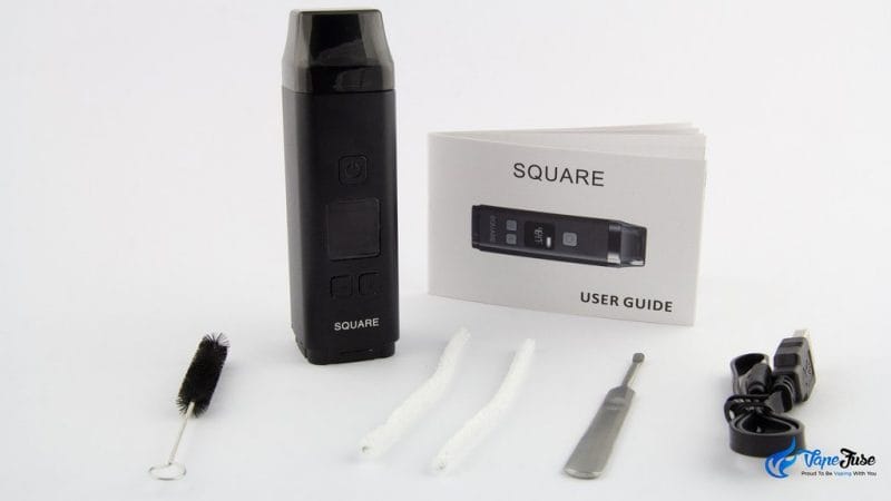 Square Dual Mode Digital Portable Vaporizer-what is in the box