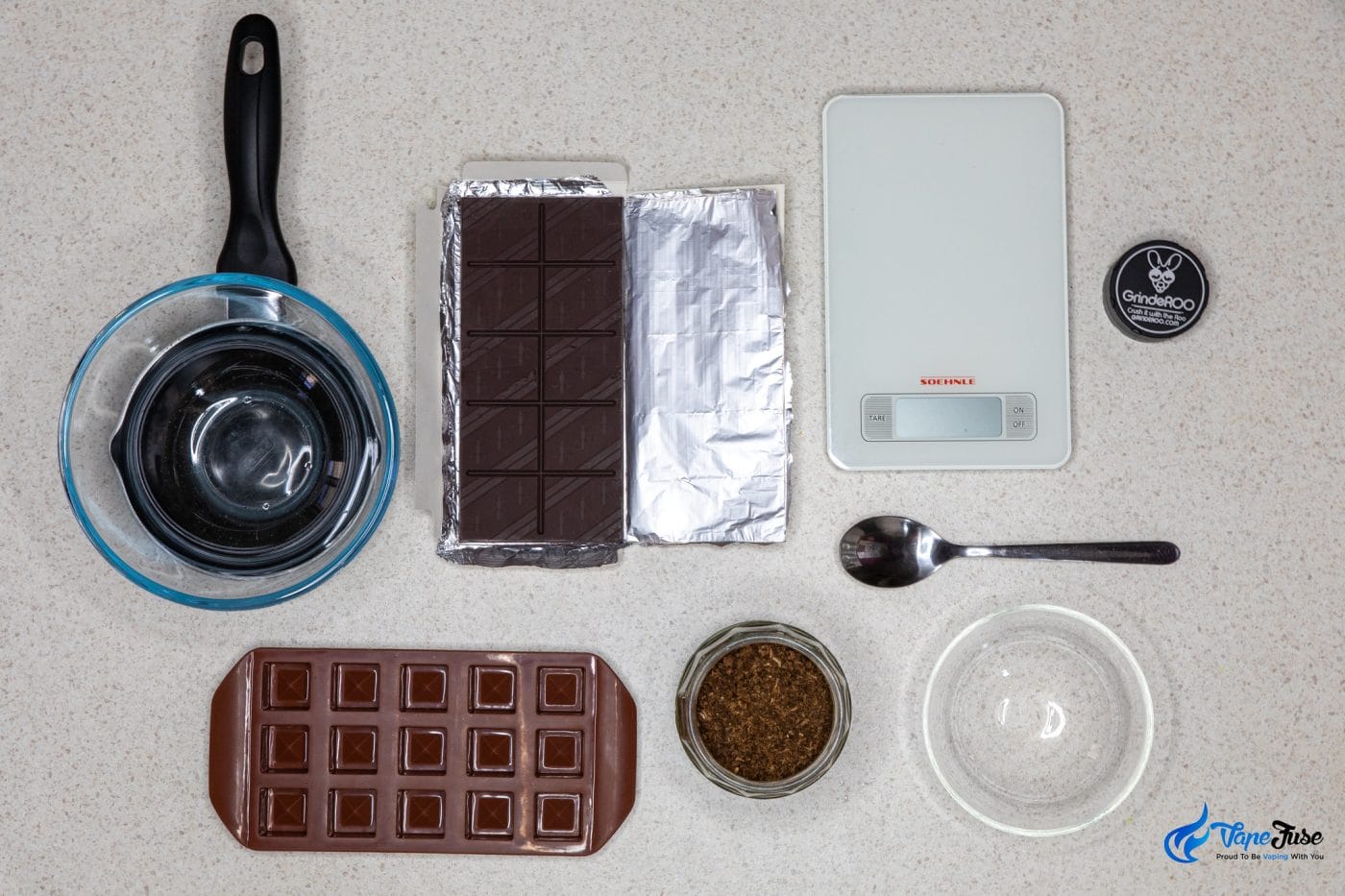 What you need to make Cannabis AVB infused chocolate