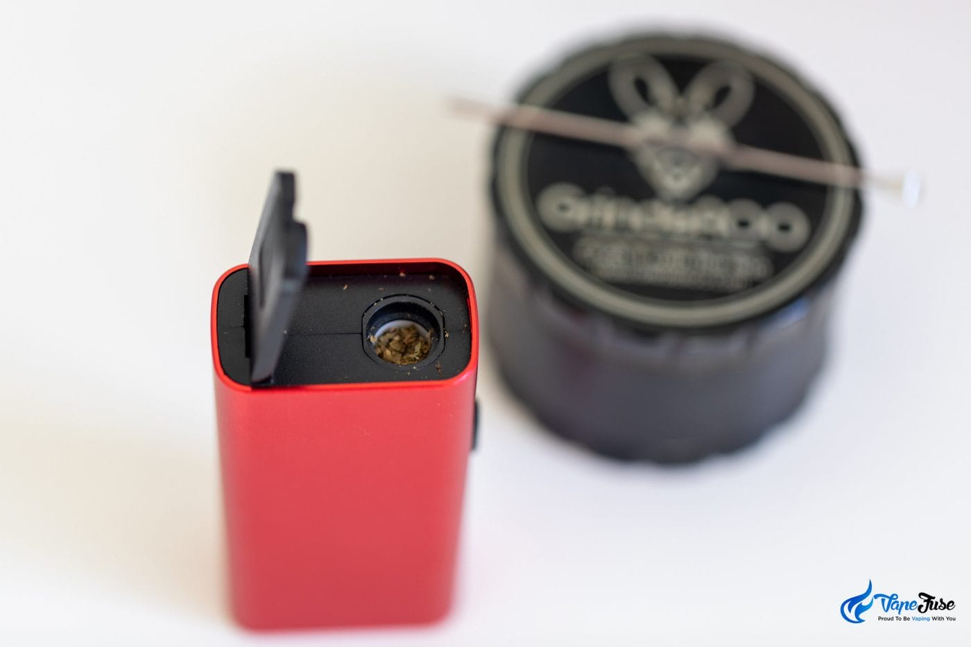 Vaporizer Chamber packed with ground herbs