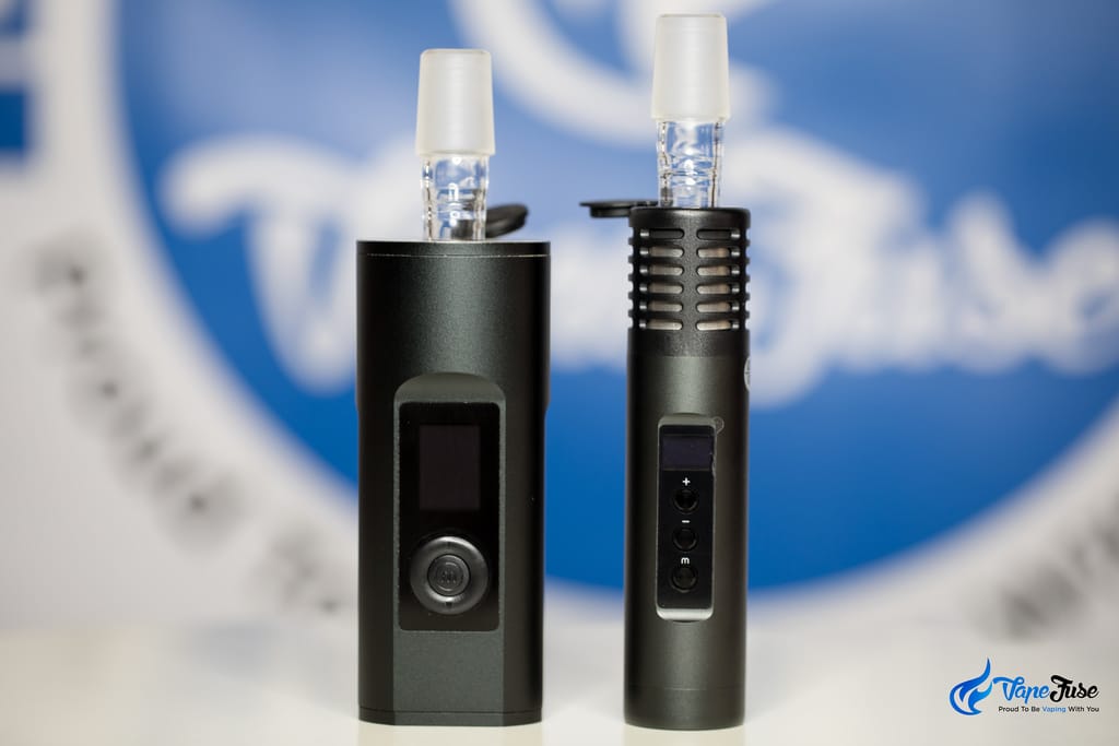 Arizer Solo and Air II portable vaporizers with Frosted Glass Aroma Tubes