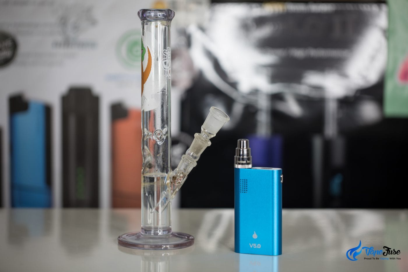 Flowermate vaporizer with waterpipe attachment